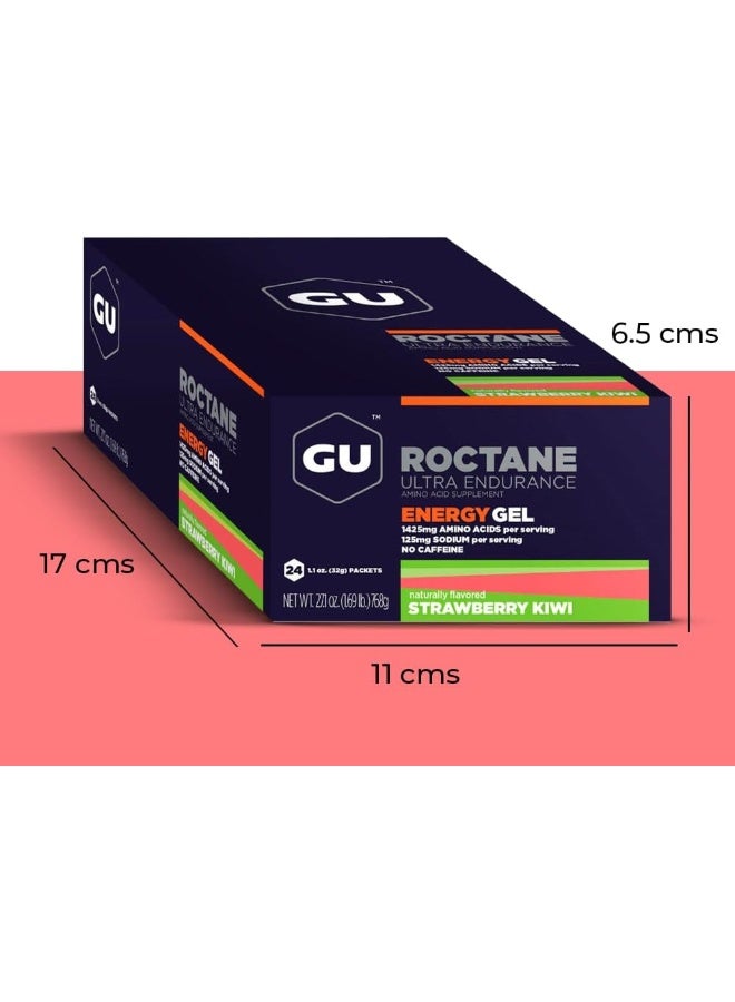 Gu Energy Roctane Ultra Endurance Energy Gel, 24-Count (Strawberry Kiwi, 24-COUNT) - Image 3